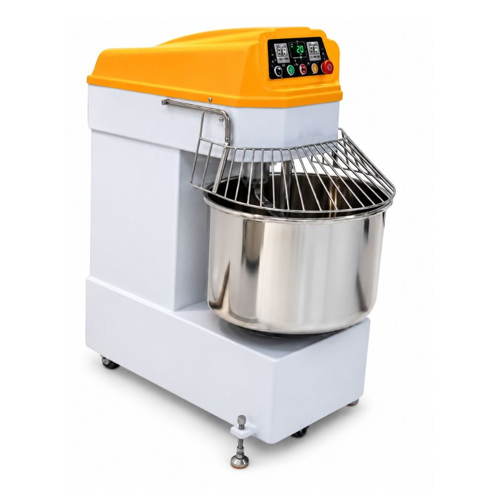 AMASADORA MIGSA HBS 50 | Amasadora Comercial 55 Litros | 2 Velocidades | Transmisión de Bandas | Panadería Pastelería Pizzería | Amasadora Industrial Revolvedora de Masa Amasadora de Pan Comercial Espiral de Harina Acero Inoxidable Panadería Pizzería Pastelería Cocina Industrial Restaurante Profesional