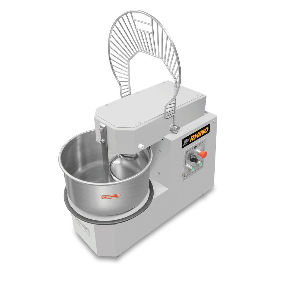 AMASADORA RHINO AMASA-20PRO | Amasadora de Procesamiento Prolongado | 2 Velocidades | Capacidad de Tazón: 20 L | Panadería Cocina Industrial Restaurante Restaurantes Cocina Panaderias Banquetes Comedores Hornear Industriales Pan Panificadora
