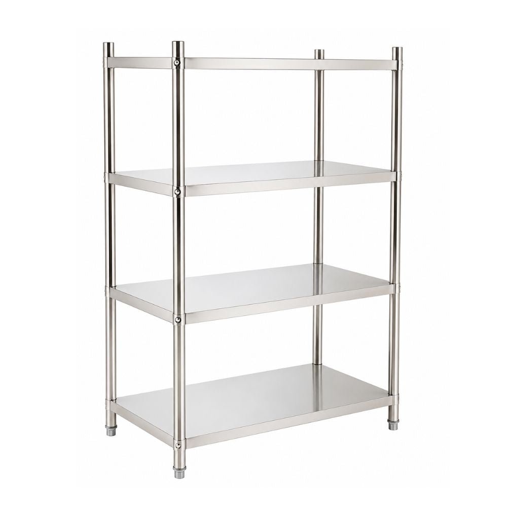 ANAQUEL MIGSA BN-R02/90 | Anaquel de 4 Entrepaños | Almacen Bodegas | Anaquel Estante Rack de Acero Inoxidable Estantería Entrepaños Almacenamiento Organización Cocina Industrial Restaurante Bodega Almacén Hotel