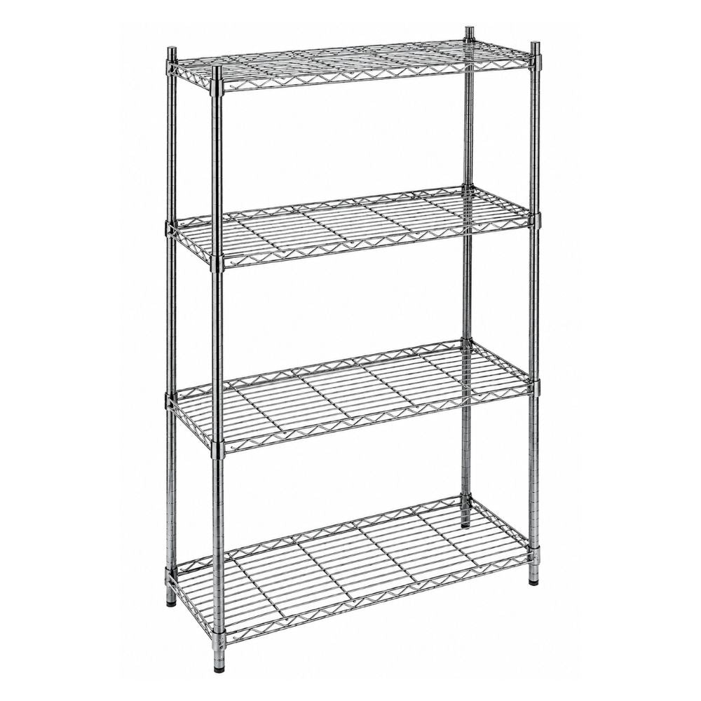 ANAQUEL MIGSA YG-1836WR4 | Anaquel de 4 Entrepaños | Cocina Industrial Insumos | Anaquel Estante Rack de Acero Inoxidable Estantería Entrepaños Almacenamiento Organización Cocina Industrial Restaurante Bodega Almacén Hotel