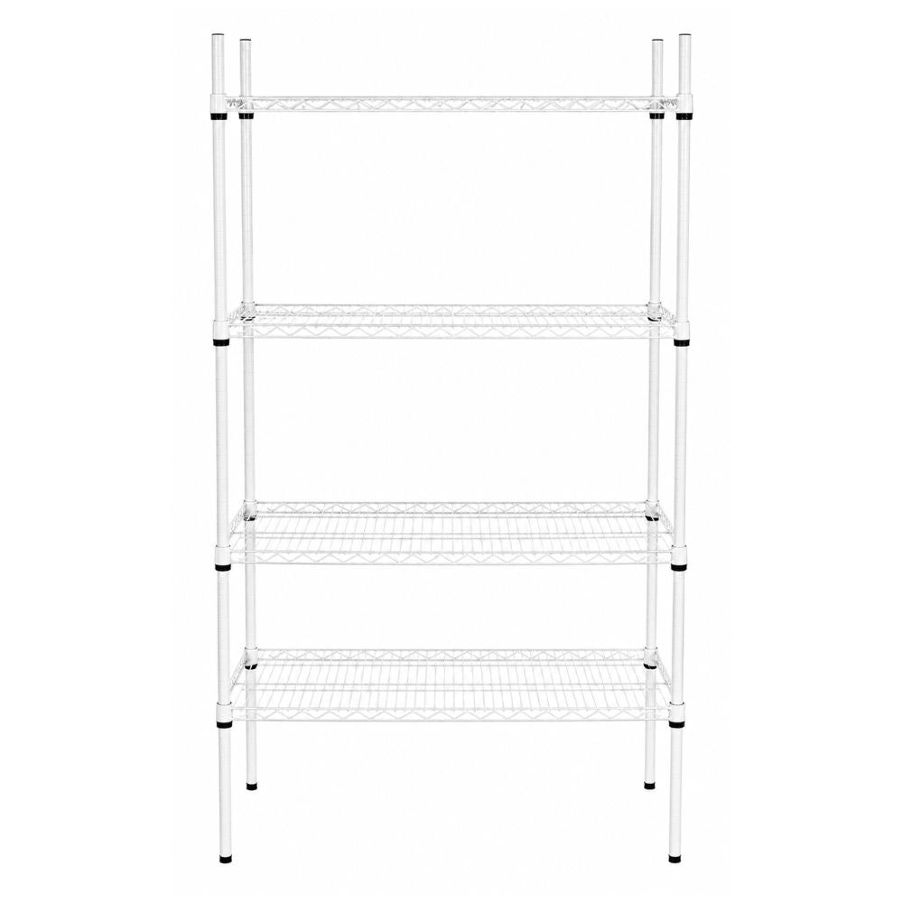 ANAQUEL MIGSA YG–2448WR4 | Anaquel de 4 Entrepaños | Comedores Industriales | Anaquel Estante Rack de Acero Inoxidable Estantería Entrepaños Almacenamiento Organización Cocina Industrial Restaurante Bodega Almacén Hotel