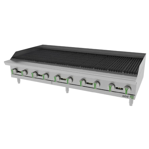 ASADOR ASBER AERB 60 EM | Gas | 10 Quemadores | Acero Inoxidable | Restaurante Cafetería Cocina Industrial Comedor Grill Cortes Cenaduría Hotel | Respaldo Charola Quemador Parilla Restaurante Niveladores Empotrar Base Comedor Uso Rudo Acero Inoxidable Grill Alimento Cocción Preparación Cortes Hotel Cenaduría Cocina Económica Radiante Gourmet