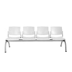 LABENZE ARETA | Banca Lugar Público Sala de Espera Aeropuerto Hospital | 2 3 4 Piezas Bases Laterales Asiento Tubular Pintado | Varios Colores | Polipropileno | Patas Acero Pintado o Cromado Pintado | Interior | Dos Tres Cuatro Piezas Asiento Respaldo Polipropileno Bases Laterales Asiento Tubular Acero Pintado Cromado Travesaño PTR Pintado Interior Comercial