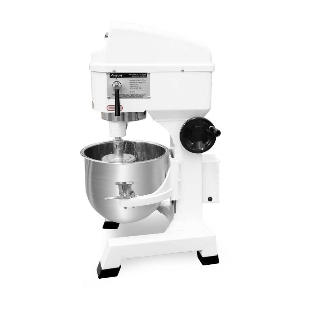 BATIDORA VINSON BAVIN-20 | Batidora Planetaria | Capacidad de Tazón: 19.3 L | Panadería Cocina Industrial Restaurante Panadería Restaurante Cocina Industrial Negocio Pasteleria Reposteria Comedor 