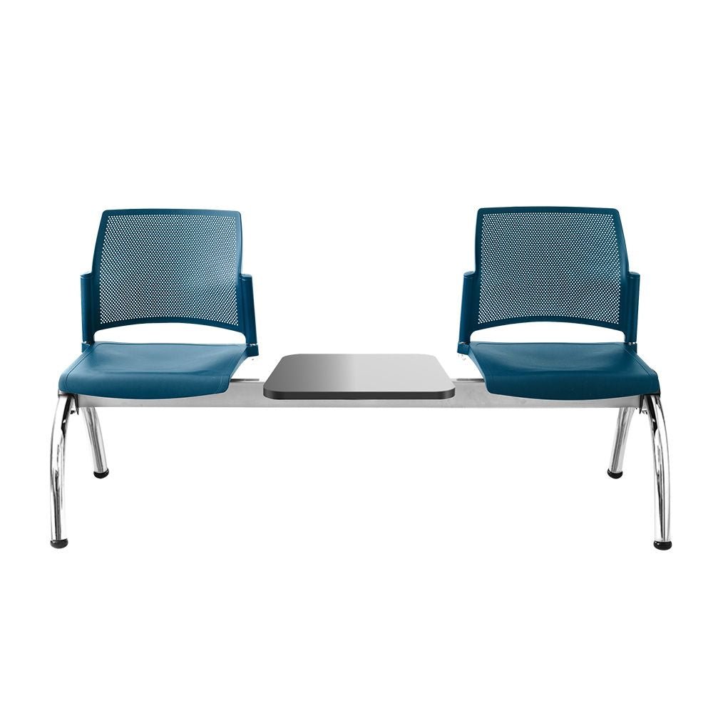 Banca para Sala de Espera 2 Plazas y Mesa - LABENZE REPLAY 108-6203M - Varios Colores - Respaldo Multiperforado y Estructura Tubular Cromo Banca De Visita Para Oficina Banca Para Sala De Espera Banca Para Recepción Banca Para Sala De Juntas Banca Para Sala De Conferencias Banca Para Área De Espera Banca Para Sala De Reuniones Banca Para Oficina Minimalista Banca Para Oficina De Marketing Banca Para Oficina De Ventas Banco De Aeropuerto Banco De Estación De Tren Banco De Terminal De Autobús Banco De Gimnasio