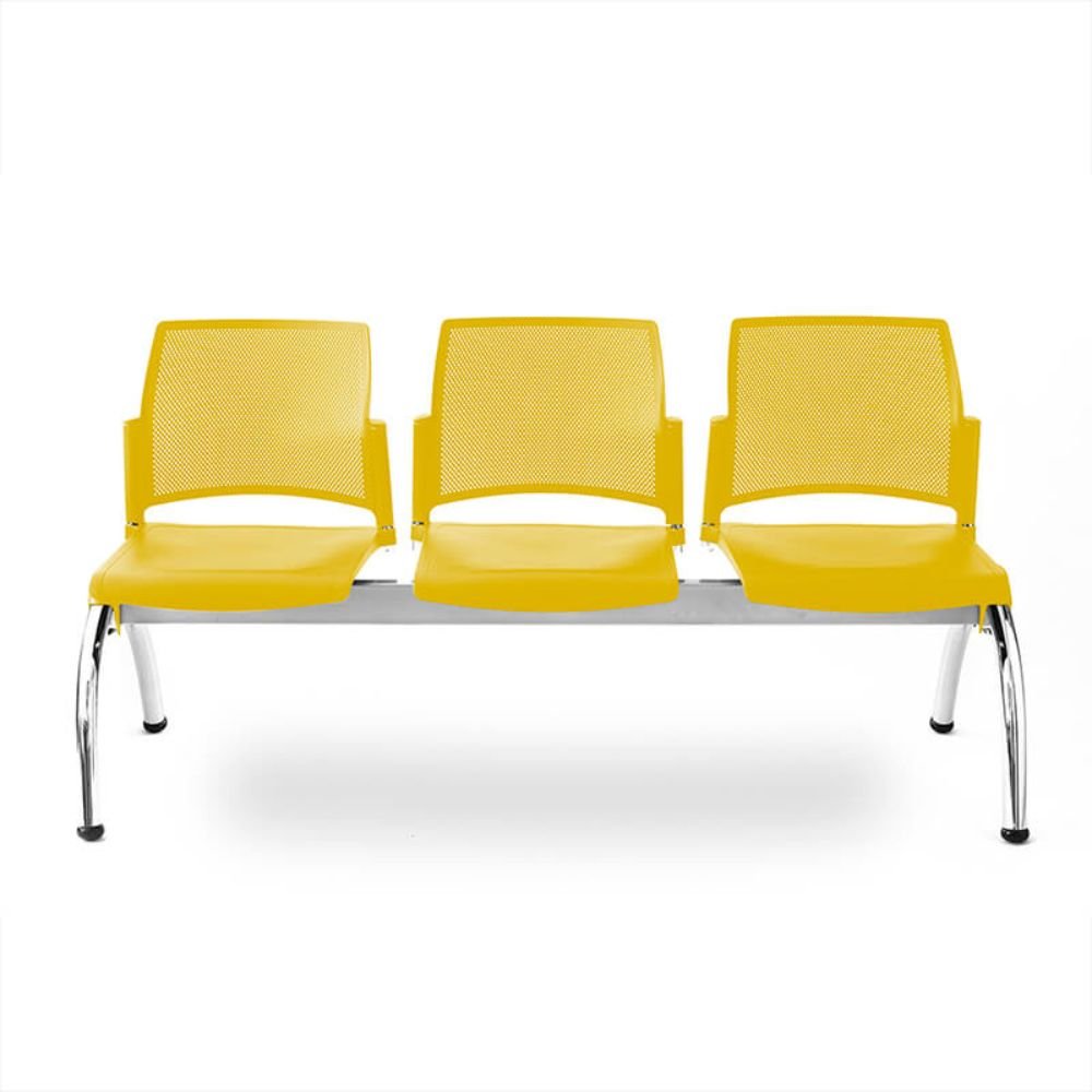 Banca para Sala de Espera 3 Plazas - LABENZE REPLAY 108-06203 - Varios Colores - Respaldo Multiperforado y Estructura Cromo Banca De Visita Para Oficina Banca Para Sala De Espera Banca Para Recepción Banca Para Sala De Juntas Banca Para Sala De Conferencias Banca Para Área De Espera Banca Para Sala De Reuniones Banca Para Oficina Minimalista Banca Para Oficina De Marketing Banca Para Oficina De Ventas Banco De Aeropuerto Banco De Estación De Tren Banco De Terminal De Autobús Banco De Gimnasio Banco De Consu