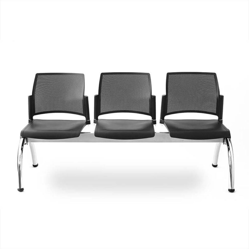 Banca para Sala de Espera 3 Plazas - LABENZE REPLAY 108-06203 - Varios Colores - Respaldo Multiperforado y Estructura Cromo Banca De Visita Para Oficina Banca Para Sala De Espera Banca Para Recepción Banca Para Sala De Juntas Banca Para Sala De Conferencias Banca Para Área De Espera Banca Para Sala De Reuniones Banca Para Oficina Minimalista Banca Para Oficina De Marketing Banca Para Oficina De Ventas Banco De Aeropuerto Banco De Estación De Tren Banco De Terminal De Autobús Banco De Gimnasio Banco De Consu