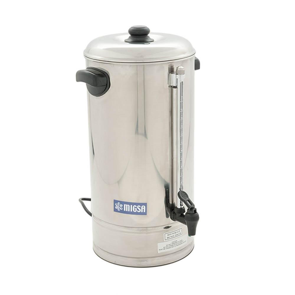 CAFETERA MIGSA CP-15 | Cafetera Percoladora Secretarial 15 Lts | 90 Tazas | Acero Inoxidable | Catering Servicio Banquetes | Oficina Café Americano Restaurante Buffet Bistró Sala Juntas Conferencias Cafetería Funerarias