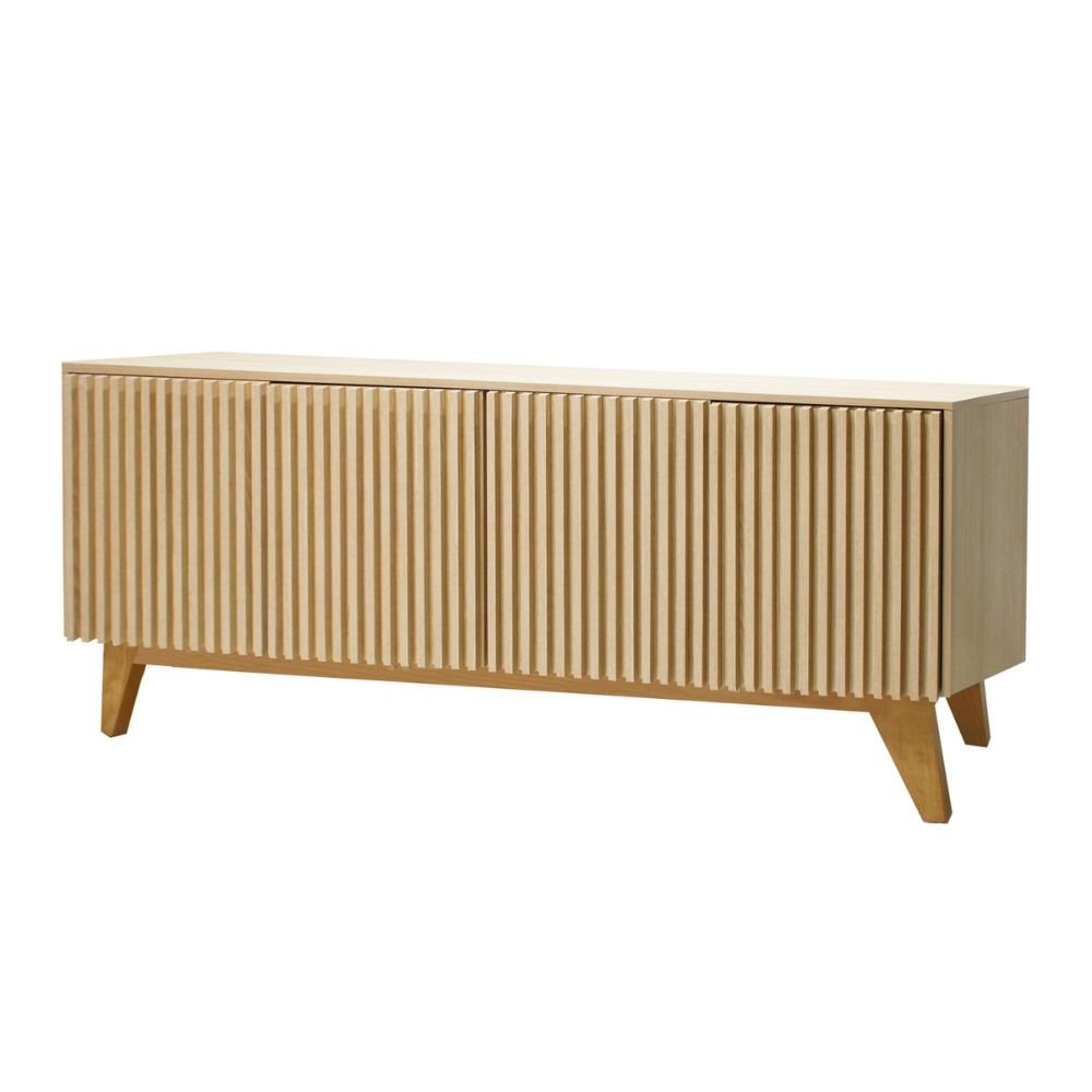 CREDENZA NOGAL BEAT TULUM CRED2843811 | Credenza Hotel | Tiras Puertas Abatibles | Interior