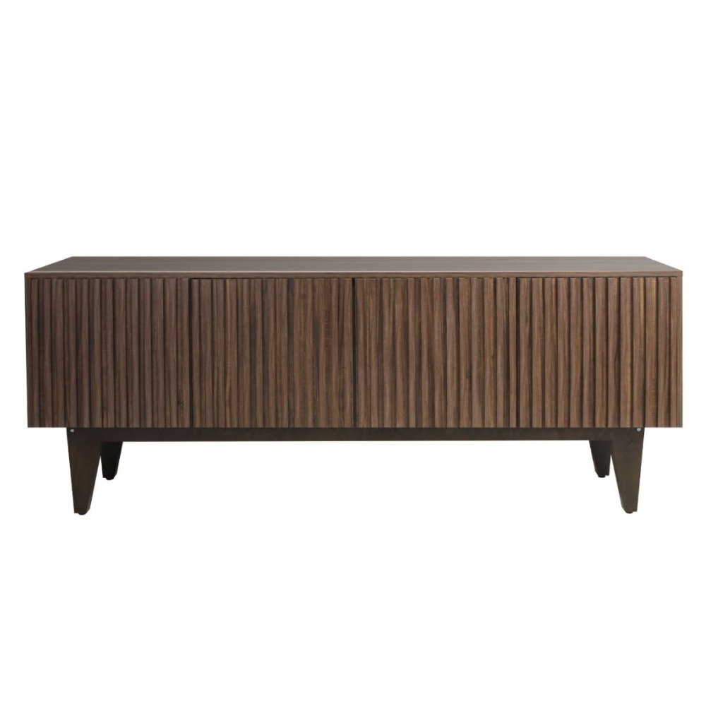 CREDENZA NOGAL BEAT TULUM CRED2843811 | Credenza Hotel | Tiras Puertas Abatibles | Interior