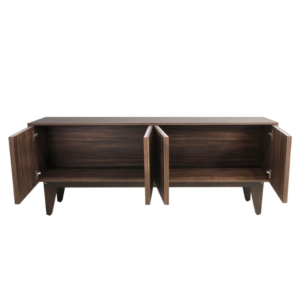 CREDENZA NOGAL BEAT TULUM CRED2843811 | Credenza Hotel | Tiras Puertas Abatibles | Interior