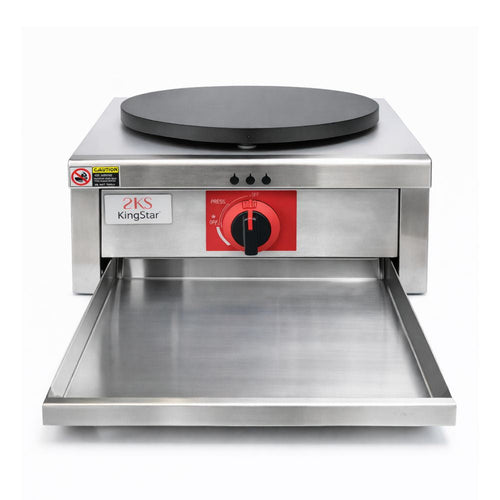 CREPERA KINGSTAR SUZETTE G | Máquina Crepera | Gas | 1 Plato | Restaurante Cafetería Negocio Crepería Restaurante Negocio Local Crepas Creps Crepe Cocina 