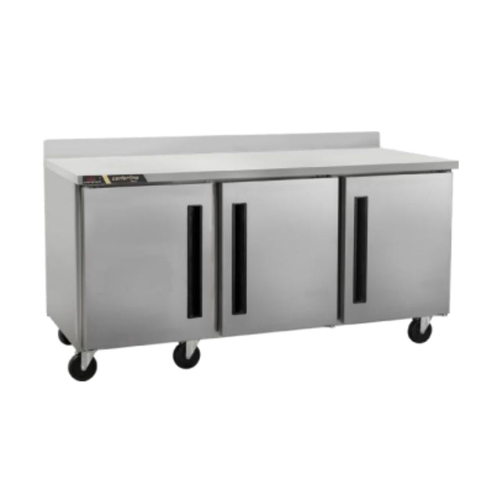 Centerline CLUC-72F-SD-WTLLL 72” Congelador Bajo Barra Mesa Trabajo 3 Puertas Solidas Abertura Izquierda Izquierda 183.2 cm -  - Centerline - KitchenMax Store