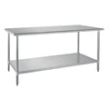 King MTI-100 Mesa Trabajo Isla 1 Mt  100 x 70 x 90 cm Acero Inoxidable Restaurantes Cocinas Económicas Industriales Profesionales Fondas Banquetes Cafeterías Preparación Alimentos Comida Utensilios Catering Food Truck Bares Panaderías