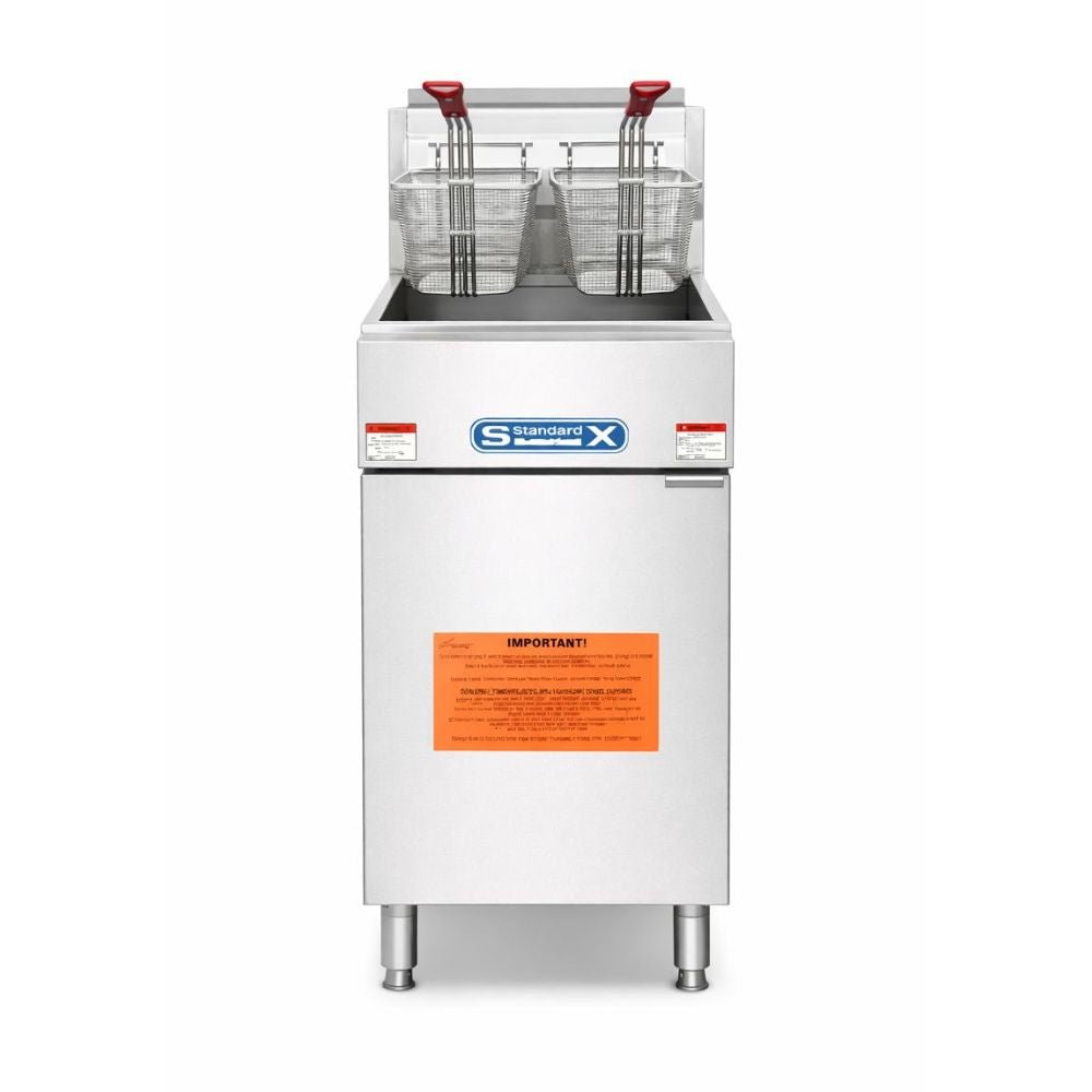 FREIDORA SOBRINOX XFRF-90-LPG 20091401 | Freidora | Gas | Capacidad del Tanque de Aceite: 18,5-23 Litros | Restaurante Bar Restaurante Cocina Económica Freír Alimentos Freidoras Alitas Papas A la Francesa Salchipulpos Pollo Snacks