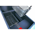 FREIDORA SOBRINOX XFRF-90-LPG 20091401 | Freidora | Gas | Capacidad del Tanque de Aceite: 18,5-23 Litros | Restaurante Bar Restaurante Cocina Económica Freír Alimentos Freidoras Alitas Papas A la Francesa Salchipulpos Pollo Snacks
