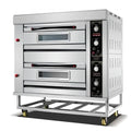 MIGSA HGO-26 | Horno | Panaderia Pizzeria Restaurante | 2 Secciones Control Temperatura Tiempo Iluminación Interior | Gas | Acero Inoxidable | Panaderia Restaurante Hotel Cocina Industrial Hotel Cortes Cocción Mariscos Pollo Negocio Profesional Filete Carne Cocina Pescado Verduras Carbón Comida Alimentos Profesional Gourmet Calentar