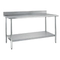 King MTL-100 Mesa Trabajo Lambrin 1 Mt  100 x 70 x 100 cm Acero Inoxidable Restaurante Cocinas Económicas Profesionales Comerciales Fondas Banquetes Cafeterías Preparación Alimentos Comida Panaderías Hoteles Catering Food Trucks Herramienta