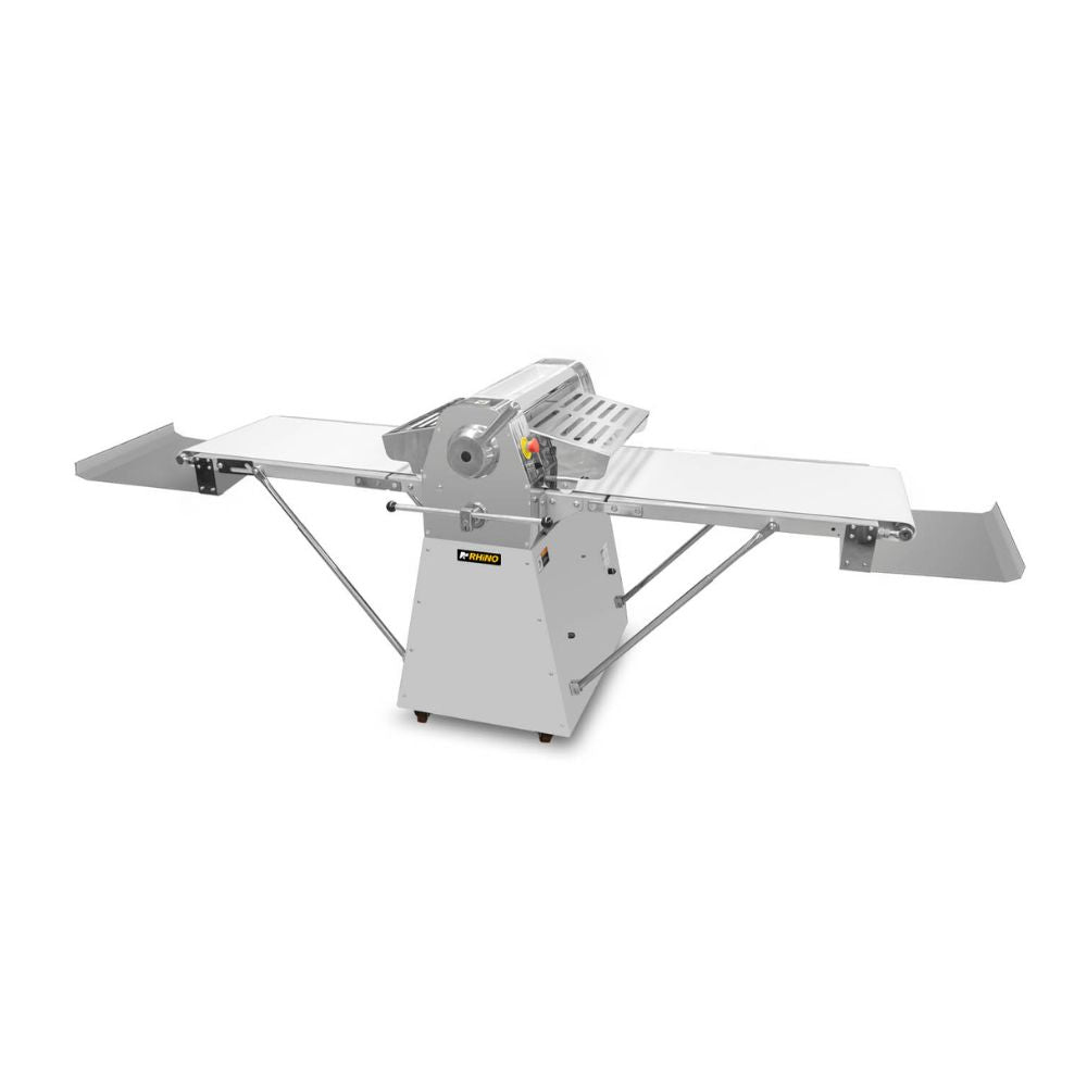 LAMINADORA RHINO LAMBA-274P | Laminadora de Piso con Bandas Reversibles | Ancho de Banda: 50 cm | Pizzería Panadería Restaurante Masas Pizzas Laminadora Pizza Pasta Hojaldre Maquina Estirar Extender Ampliar Masa Pizzeria Artesanal Hacer Masa Alargar Alargadora Estirar Masa Restaurante Negocio 