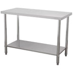 MESA KITCHENMAX STORE MLM2026697175 | Mesa en Isla | Frente 120 cm | Acero Inoxidable | Cocina Industrial Restaurante Bar