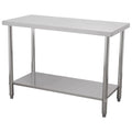 MESA KITCHENMAX STORE MLM2893474890 | Mesa de Trabajo | Frente 120 cm | Acero Inoxidable | Cocina Industrial Bar