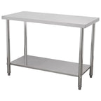 MESA KITCHENMAX STORE MLM2893474890 | Mesa de Trabajo | Frente 120 cm | Acero Inoxidable | Cocina Industrial Bar