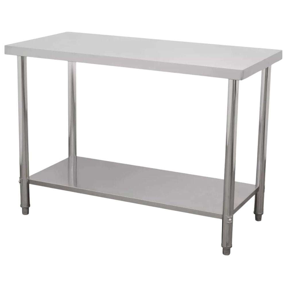 MESA KITCHENMAX STORE MLM2893474890 | Mesa de Trabajo | Frente 120 cm | Acero Inoxidable | Cocina Industrial Bar