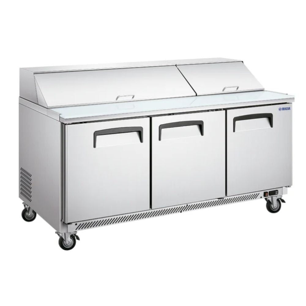 MESA FRÍA MIGSA SCL-3 | Mesa Fría Refrigerada | Capacidad de 510 Litros (18 ft3) | Temperatura Ajustable de 0 a 10°c | Ensaladas Guarniciones Restaurantes Bistro Restaurante Hotel Buffet Banquetes Cafeterías Bar Alimentos Frescos