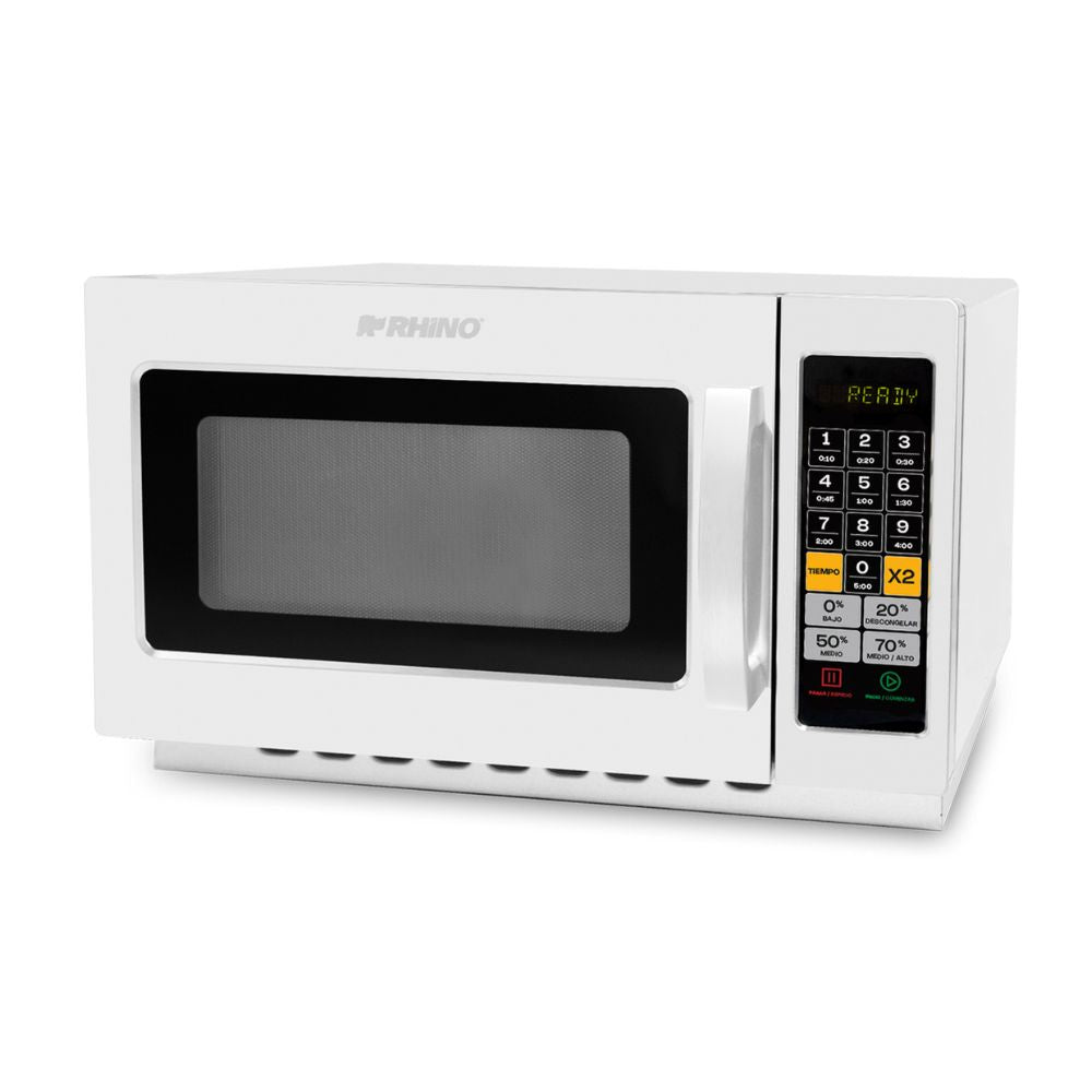 MICROONDAS RHINO HOMIC-12D | Horno de Microondas Digital | Capacidad: 34 L / 1.2 ft3 Pies Cúbicos | Cafetería Restaurante Restaurante Cocina Hogar Negocio Calentar Puesto Oficina Calentar Rapido Alimentos