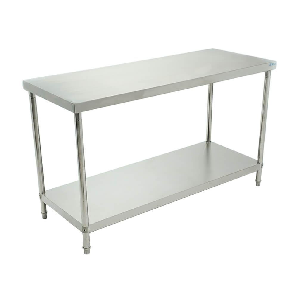 Migsa Bn-w03/150 Mesa Trabajo Isla Acero Inoxidable | Mesa de Trabajo Isla de Acero Inoxidable Mesa Central de Preparación Superficie de Trabajo Industrial Restaurante Cocina Industrial Hotel Comedor Industrial Negocio