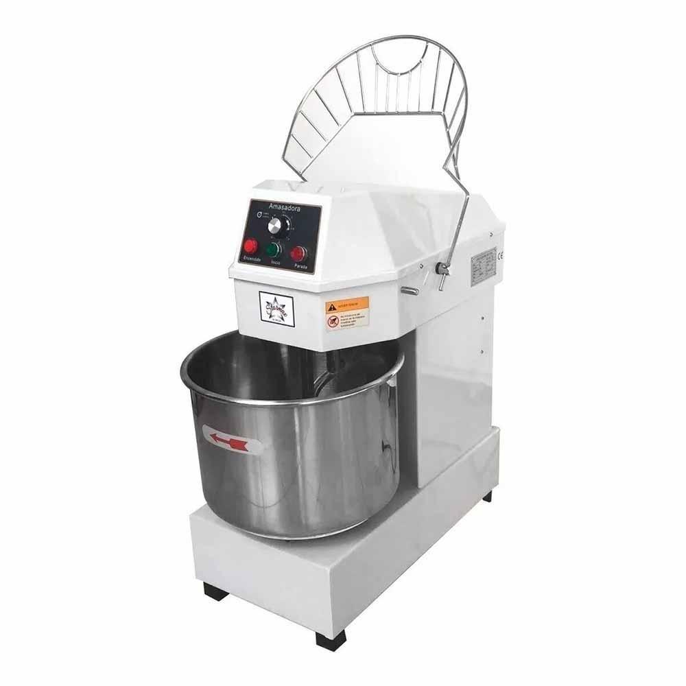 AMASADORA MIGSA HD-40A/110 | Amasadora 40 Lts | 1 Velocidad | Masa Pizza Panificacion | Amasadora Industrial Revolvedora de Masa Amasadora de Pan Comercial Espiral de Harina Acero Inoxidable Panadería Pizzería Pastelería Cocina Industrial Restaurante Profesional
