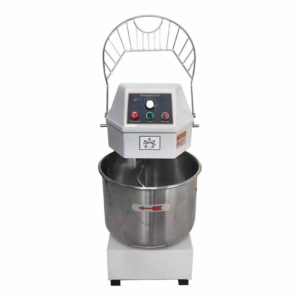 AMASADORA MIGSA HD-40A/110 | Amasadora 40 Lts | 1 Velocidad | Masa Pizza Panificacion | Amasadora Industrial Revolvedora de Masa Amasadora de Pan Comercial Espiral de Harina Acero Inoxidable Panadería Pizzería Pastelería Cocina Industrial Restaurante Profesional