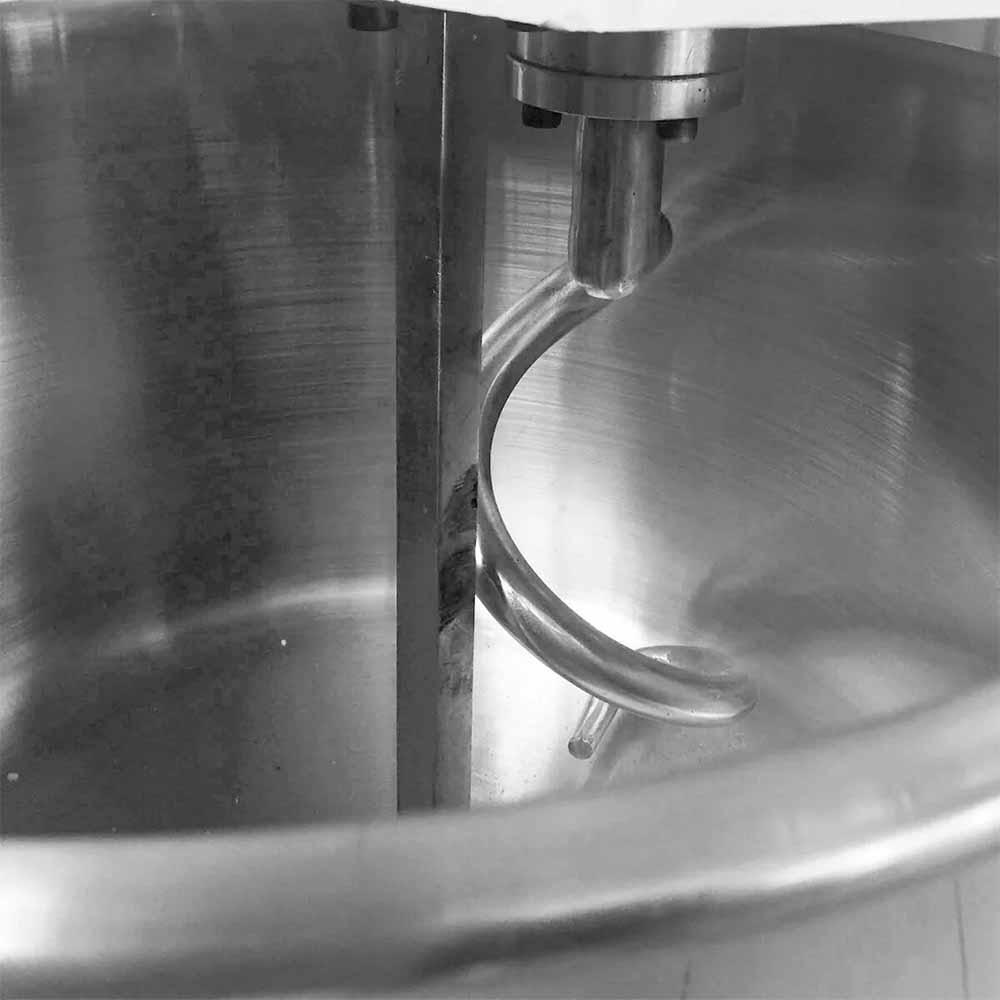 AMASADORA MIGSA HD-40A/110 | Amasadora 40 Lts | 1 Velocidad | Masa Pizza Panificacion | Amasadora Industrial Revolvedora de Masa Amasadora de Pan Comercial Espiral de Harina Acero Inoxidable Panadería Pizzería Pastelería Cocina Industrial Restaurante Profesional
