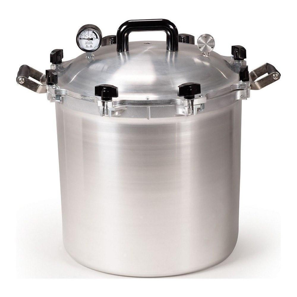 OLLA  ALL AMERICAN 941 | Olla Presión | Esterilizador 41.5 Qt | Sello Metal | Manómetro | Aluminio | Gris | Hospitales Laboratorios Dentistas | Dentistas Estaciones Primeros Auxilios Comedores Cocinas Industriales 