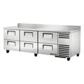 REFRIGERADOR BAJO MOSTRADOR TRUE TWT-93D-6-HC | Refrigerador | 6 Cajones | Acero Inoxidable | Restaurante Bar Cocina Industrial
