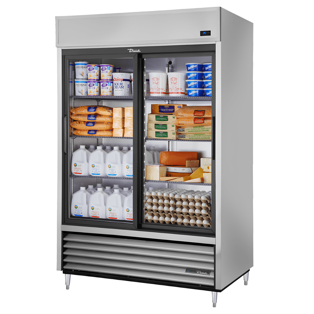 REFRIGERADOR TRUE TSD-47G-HC-LD | Refrigerador Vertical | 2 Puertas | 6 Estantes | Acero Inoxidable | Restaurante Lácteos Industrial