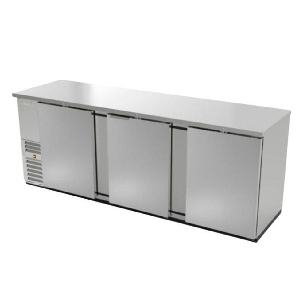 REFRIGERADOR ASBER ABBC-94 HC / S-HC | Refrigerador Contra Barra | 3 Puertas Solidas | 6 Parrillas | 34.4 Pies Cúbicos | Evaporación Automática | Cocina Hotel Fonda | Restaurante Cafetería Bar Bebidas Conservar Cerveza 