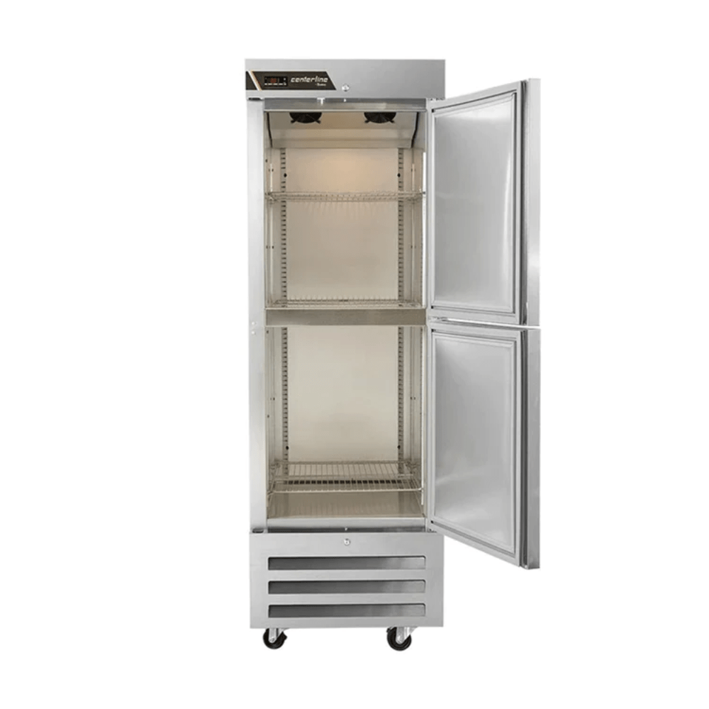 REFRIGERADOR CENTERLINE CLBM-23R-HS-L | Refrigerador Vertical | 2 Medias Puertas Sólidas | Aluminio Anodizado | Cremería Comercios Carnicería Abarrotes Restaurante Lácteos Industrial Cocina Cremería Comercios Insumos Carnicería Hotel Panadería Refresquero Latas Bar Abarrotes Tiendas Abarrotes Bistró