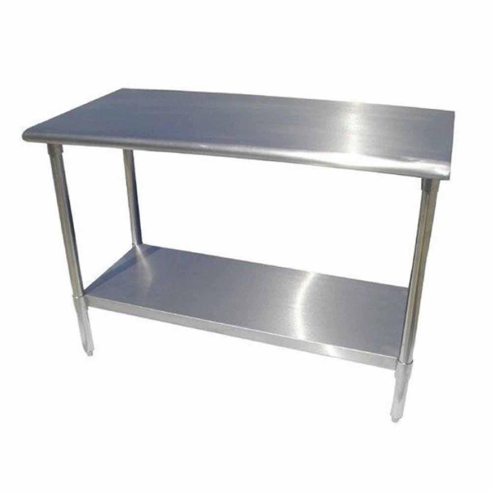 Torrey MAI 24x60 CAMAI002460 Mesa De Trabajo Acero Inoxidable Multiusos | Mesa de Trabajo Isla de Acero Inoxidable Mesa Central de Preparación Superficie de Trabajo Industrial Restaurante Cocina Industrial Hotel Comedor Industrial Negocio