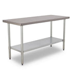 Torrey MAI 24x60 CAMAI002460 Mesa De Trabajo Acero Inoxidable Multiusos | Mesa de Trabajo Isla de Acero Inoxidable Mesa Central de Preparación Superficie de Trabajo Industrial Restaurante Cocina Industrial Hotel Comedor Industrial Negocio