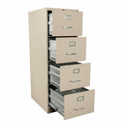 ARCHIVERO OFIK 380 INSTITUCIONAL | Archivero para Oficina | 4 Gavetas | Lámina Rolada | Interior - 380 - NOGAL BEAT - NOGAL BEAT - archivero