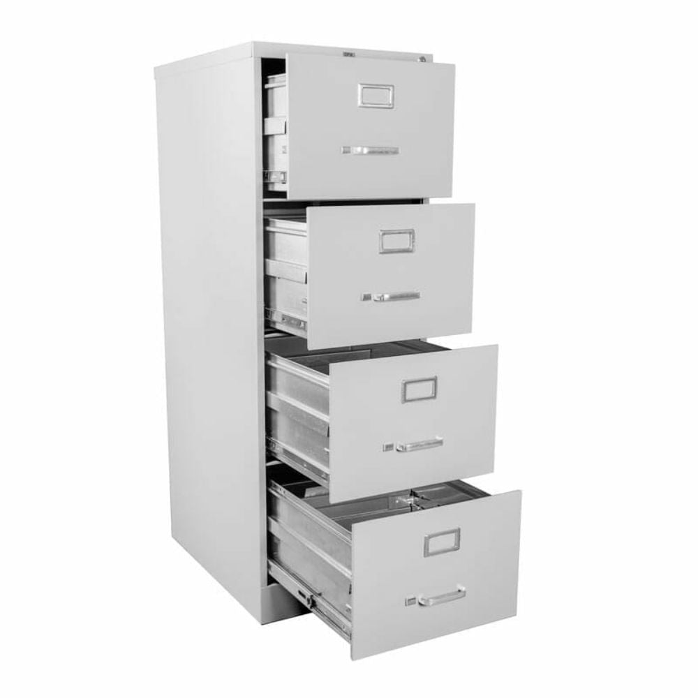 ARCHIVERO OFIK 380 INSTITUCIONAL | Archivero para Oficina | 4 Gavetas | Lámina Rolada | Interior - 380 - NOGAL BEAT - NOGAL BEAT - archivero