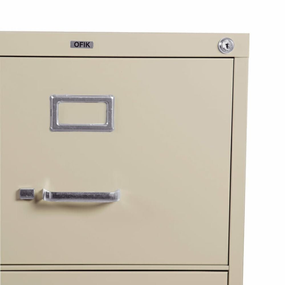 ARCHIVERO OFIK 380 INSTITUCIONAL | Archivero para Oficina | 4 Gavetas | Lámina Rolada | Interior - 380 - NOGAL BEAT - NOGAL BEAT - archivero