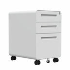 ARCHIVERO OFIK MÓVIL BILLY | Archivero para Oficina | Base con Rodajas | Blanco | Acero | Interior - 1060 - Ofik - NOGAL BEAT -