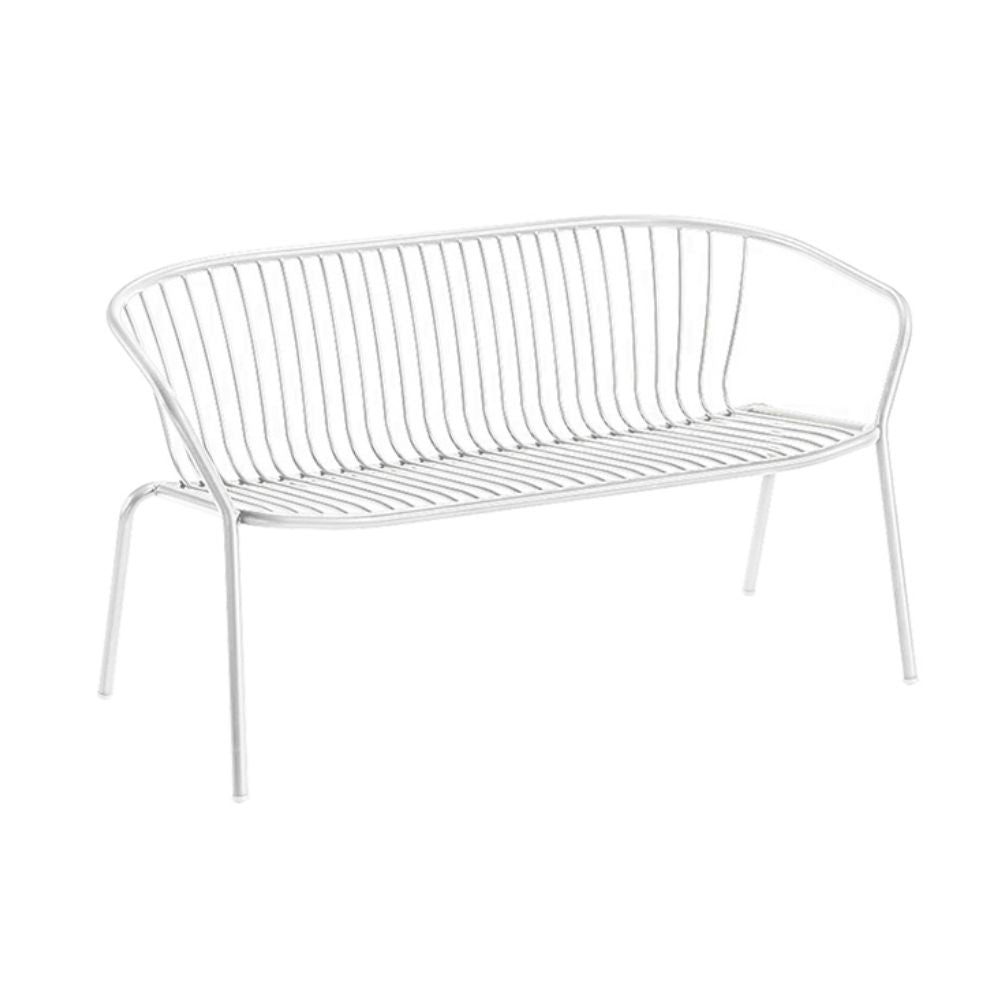 BANCA LABENZE AMITHA 155 - 22720 | Banca para Terraza Jardín Patio | 2 Plazas | Metal | Exterior - 155 - 22720 - Labenze - NOGAL BEAT - Banca