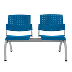 LABENZE ARETA | Banca Lugar Público Sala de Espera Aeropuerto Hospital | 2 3 4 Piezas Bases Laterales Asiento Tubular Pintado | Varios Colores | Polipropileno | Patas Acero Pintado o Cromado Pintado | Interior | Dos Tres Cuatro Piezas Asiento Respaldo Polipropileno Bases Laterales Asiento Tubular Acero Pintado Cromado Travesaño PTR Pintado Interior Comercial