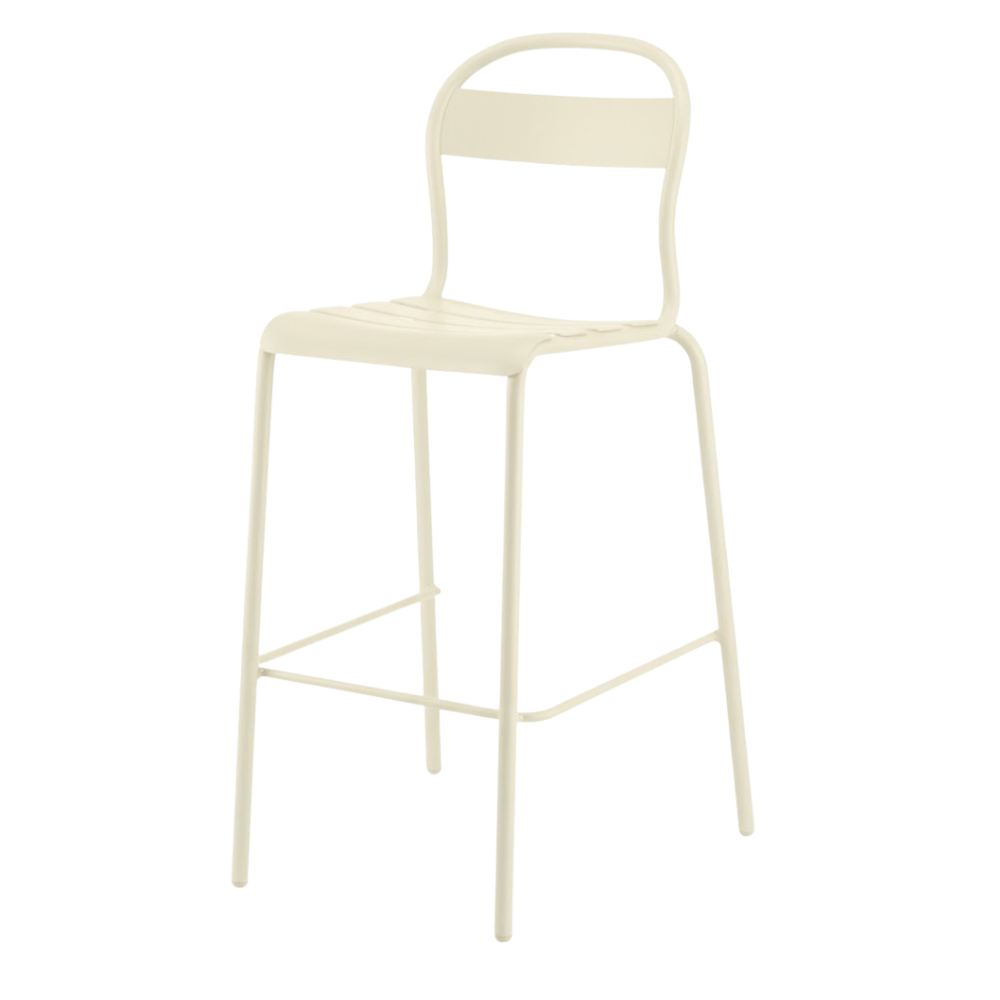 Banco Alto para Barra Resistente a Rayos UV - COLOS STECCA 5 - Varios Colores - para Ambiente Salino - STECCA 5 - Colos - NOGAL BEAT - Bancos