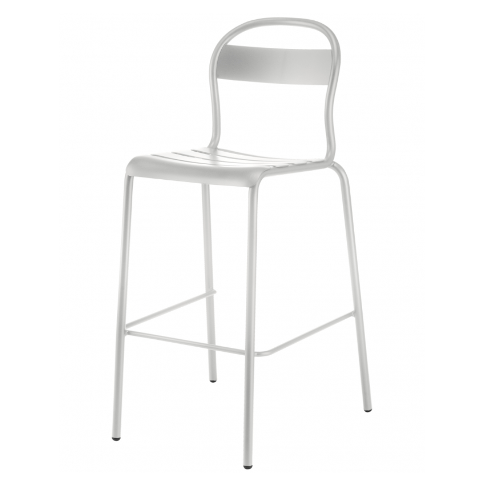 Banco Alto para Barra Resistente a Rayos UV - COLOS STECCA 5 - Varios Colores - para Ambiente Salino - STECCA 5 - Colos - NOGAL BEAT - Bancos