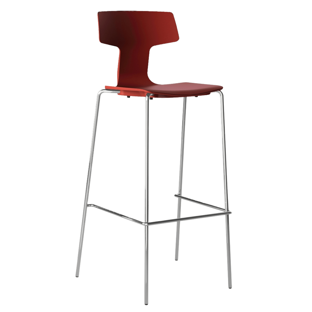 Banco Alto para Pubs Resistente a Rayos UV - COLOS SPLIT 3A - Varios Colores - para Ambiente Salino - SPLIT 3A - Colos - NOGAL BEAT - Bancos