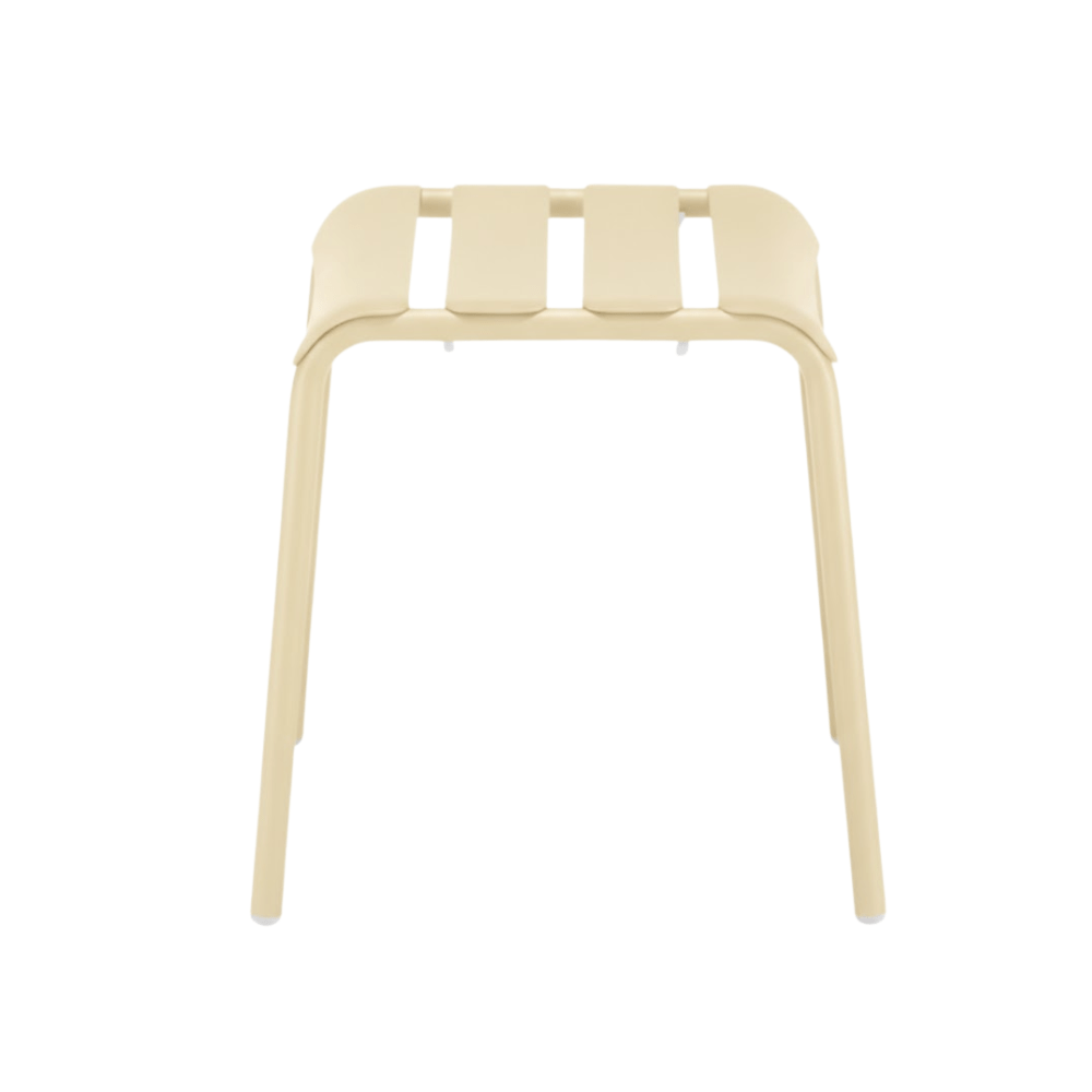 Banco Bajo para Jardín Resistente a Rayos UV - COLOS STECCA 7 - Varios Colores - para Ambiente Salino - STECCA 7 - Colos - NOGAL BEAT - Bancos